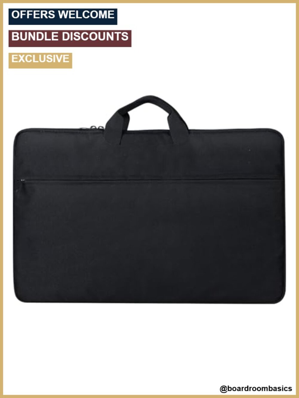 24" Laptop Sleeve Waterproof Shockproof Padded Case with Pocket